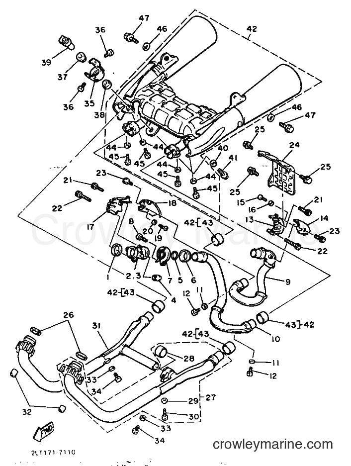 1990 Cruiser VMX12 - VMX12 (3LR2) [999] - EXHAUST
