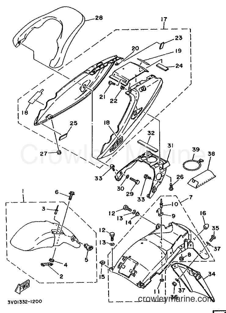 1991 Street Bike TDM850 - TDM850 (4CM1) [999] - FENDER