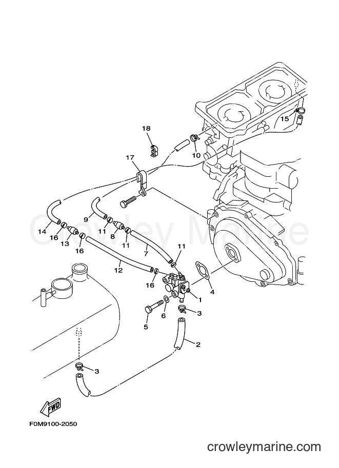 Yamaha Motors XL700-A (F0M9) [020] - OIL PUMP