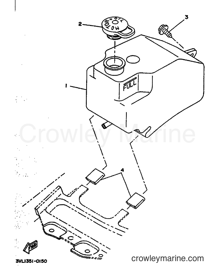 1992 Scooter CW65 - CW65 (4GP1) [999] - OIL TANK