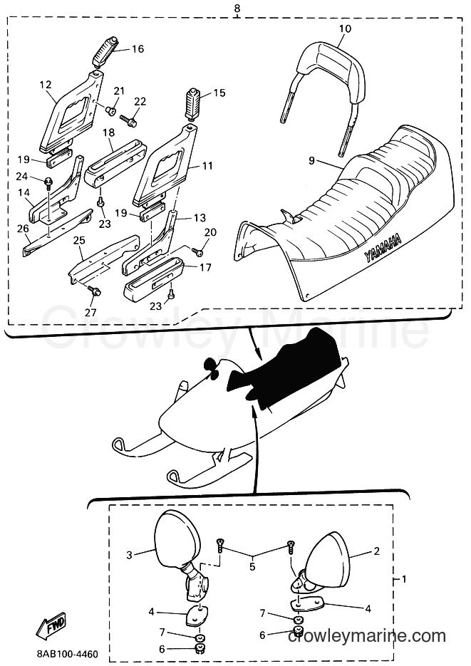 1994 Snowmobile VX500ST - VX500ST (8BN1) [020] - ALTERNATE (BODY/RIG)