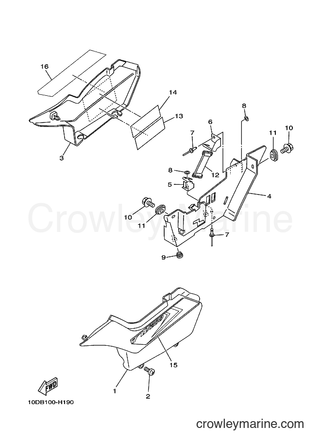2012 Dirt Bike TW200E - TW200E (10DP) [010] - SIDE COVER