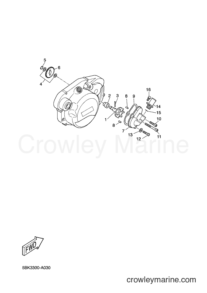 2002 Scooter DT50R - DT50R (5BK3) [020] - WATER PUMP