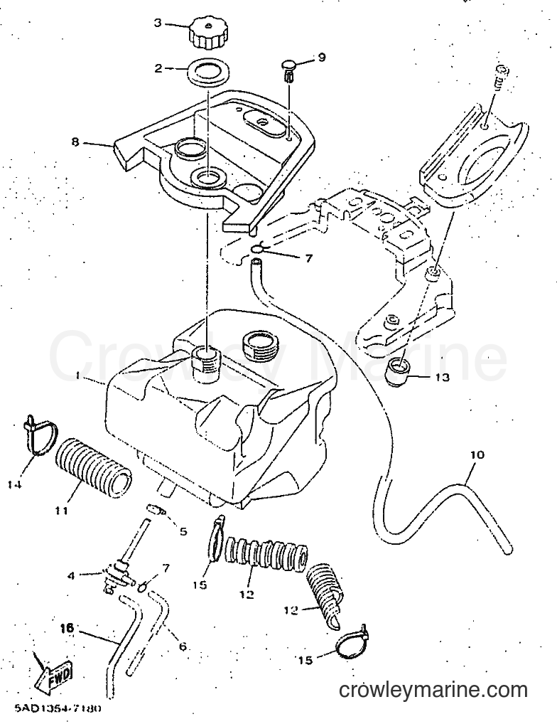 1997 Scooter YN50 - YN50 (5BX1) [010] - FUEL TANK