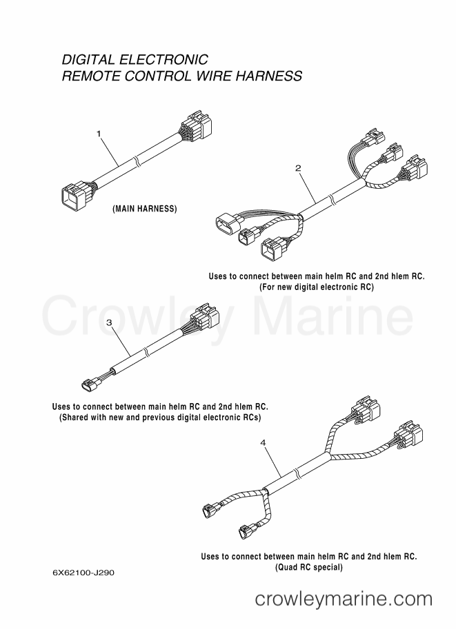 Yamaha Motors RIGGING REMOCON-2012 (601R) [010] - WIRE HARNESS 2