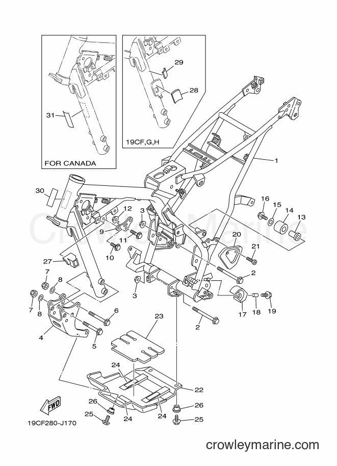 2010 Dirt Bike TT-R125E - TT-R125E (39C5) [010] - FRAME