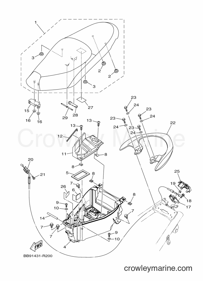 Yamaha Motors LNC125 (BB94) [010] - SEAT