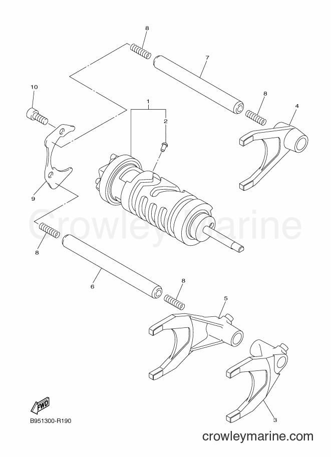 2016 Sport Bike FJR1300-AS - FJR1300-AS (B953) [010] - SHIFT CAM & FORK