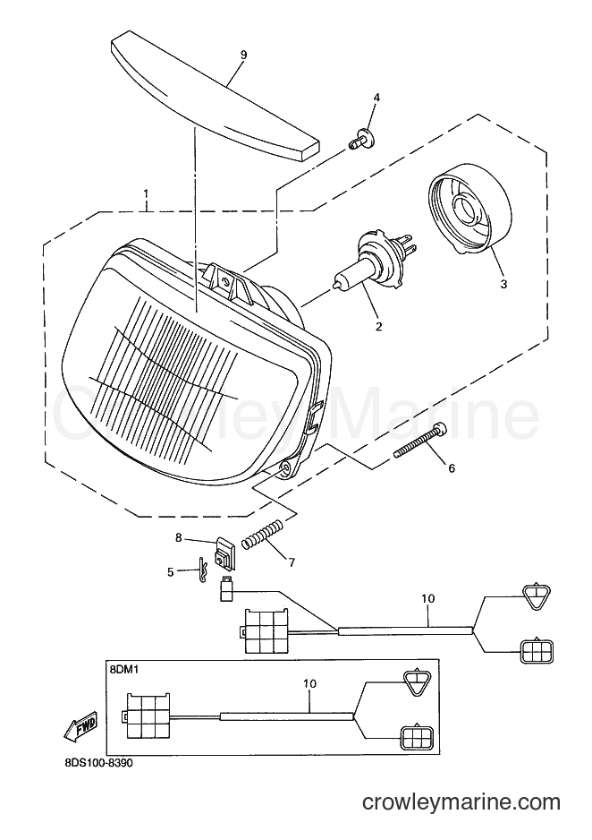 Yamaha Motors VT700 (8DM1) [030] - HEADLIGHT