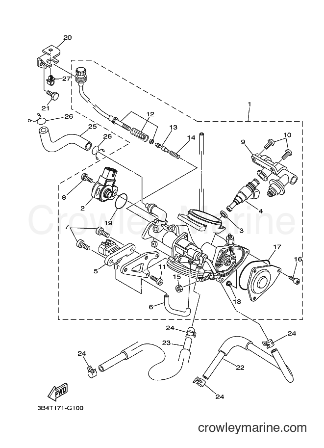 2008 ATV YFM700FWAD - YFM700FWAD (3B4T) [010] - THROTTLE BODY ASSY 1