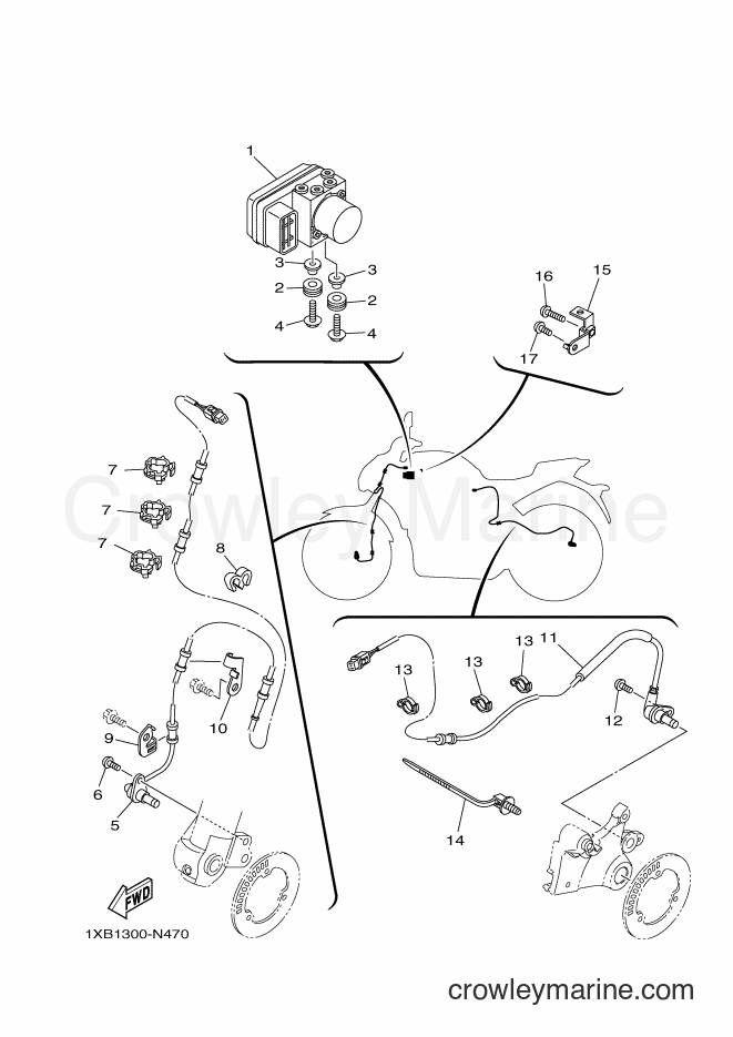 2014 Street Bike MT07A - MT07A (1XB5) [050] - ELECTRICAL 3