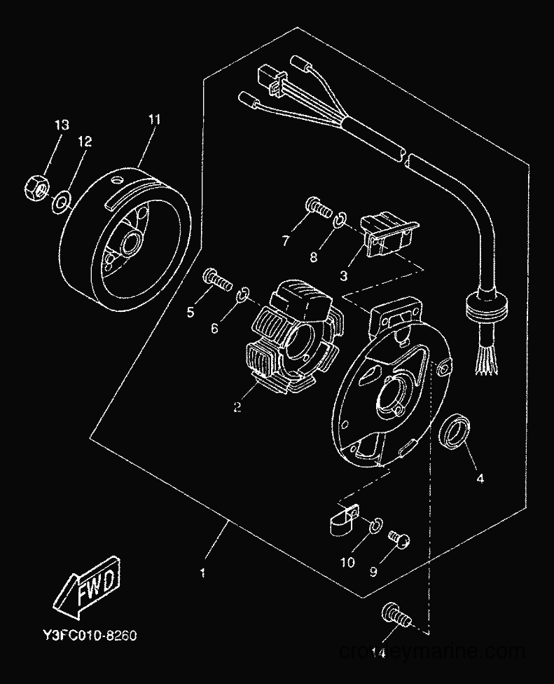 2000 Scooter CW50 - CW50 (5HG4) [010] - GENERATOR