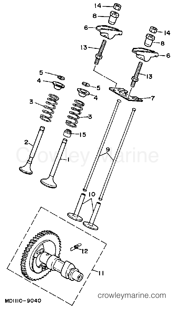 Yamaha Motors EF6000EA - CAMSHAFT VALVE EF6000EA