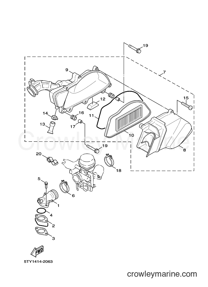 Yamaha Motors XC125 (5ML9) [020] - INTAKE