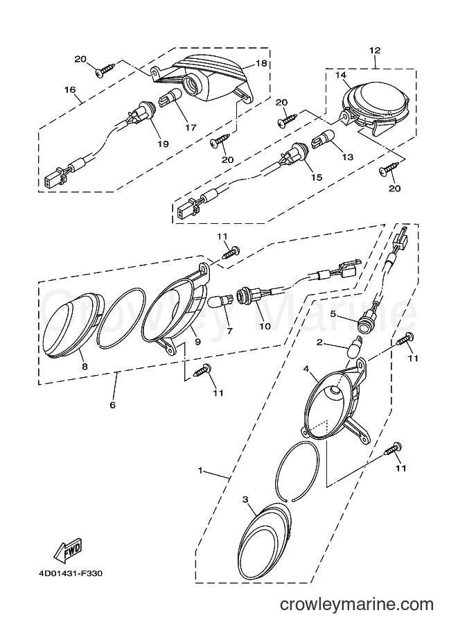 Yamaha Motors AF115S (20B7) [010] - FLASHER LIGHT