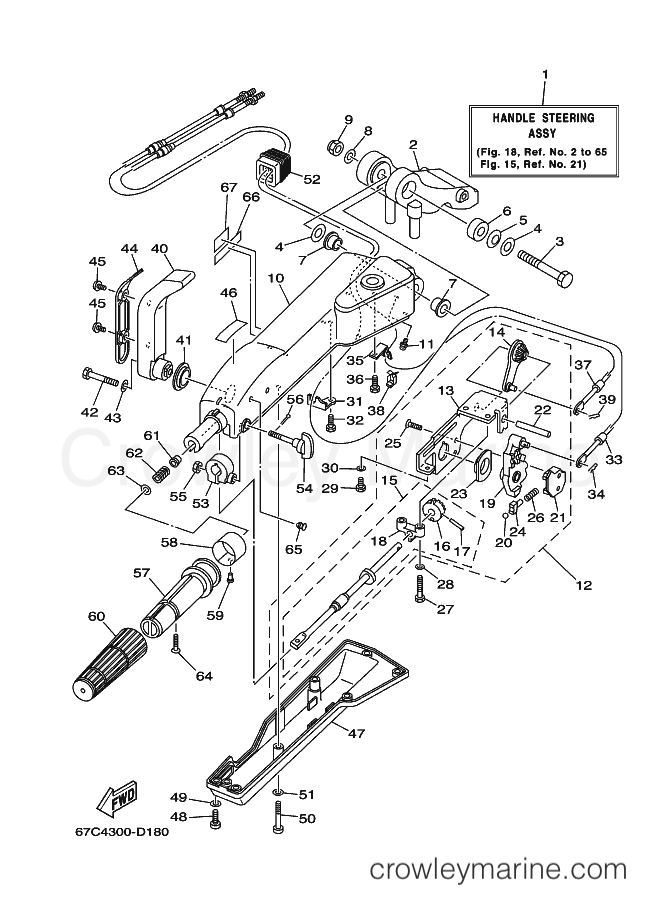 Yamaha Motors F30AMHD (69H5) [360] - STEERING