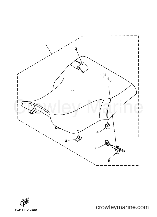 Yamaha Motors YFM400A (5HA8) [010] - SEAT