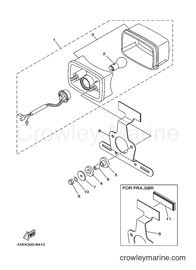 2003 ATV YFM250 - YFM250 (4XEK) [020] - TAILLIGHT