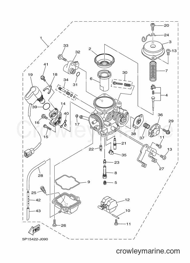 2011 Scooter AT135C - AT135C (5P17) [010] - CARBURETOR