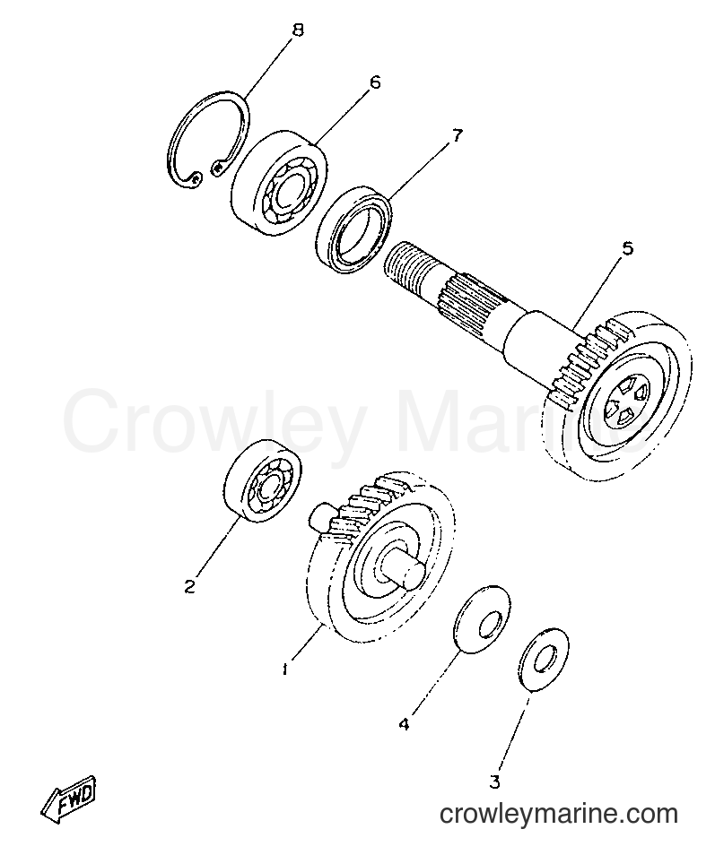 1995 Scooter YA50F - YA50F (4SN1) [999] - TRANSMISSION
