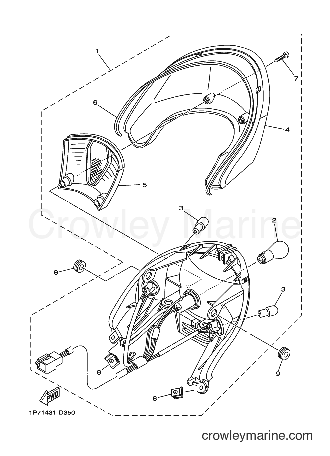 2005 Scooter AT115 - AT115 (2B51) [010] - TAILLIGHT
