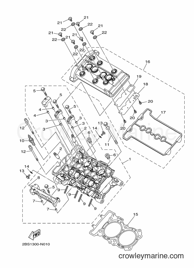 2014 Dirt Bike XT1200Z - XT1200Z (2BS1) [050] - CYLINDER HEAD