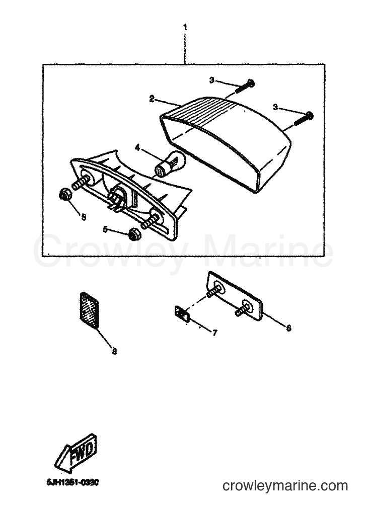 2000 Scooter EW50 - EW50 (5LH1) [020] - TAILLIGHT