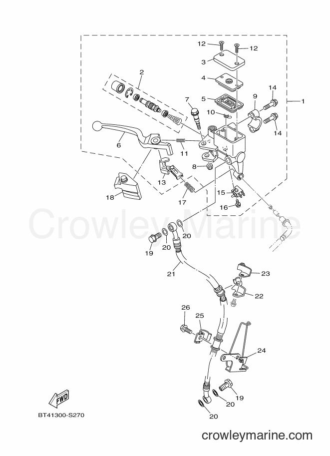 2017 Street Bike YS125-5C - YS125-5C (BT41) [050] - FRONT MASTER CYLINDER