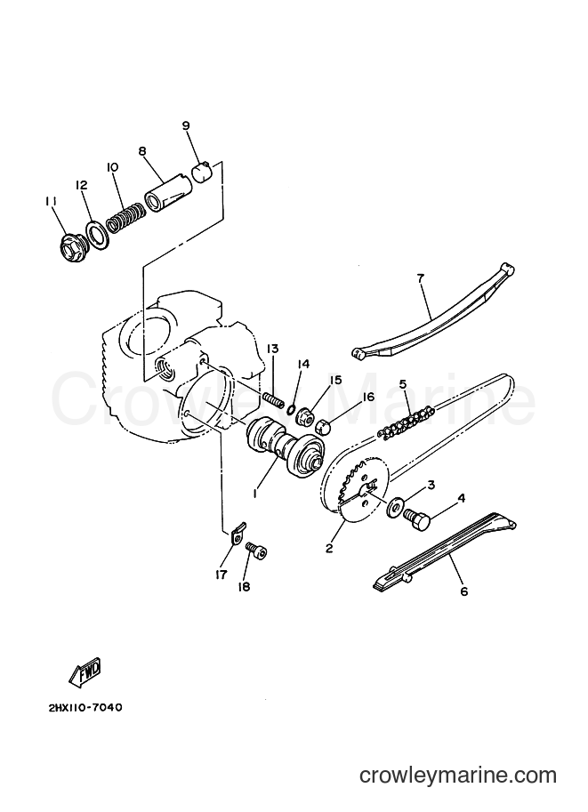 1992 ATV YFM100 - YFM100 (3GBB) [010] - CAMSHAFT & CHAIN
