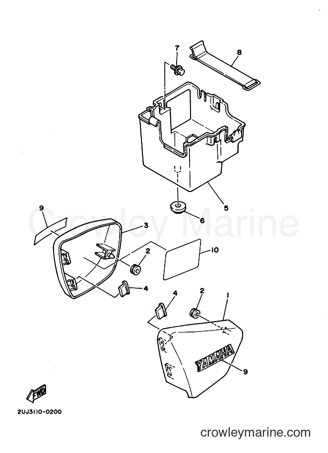 2004 Cruiser XV250 - XV250 (2UJH) [010] - SIDE COVER