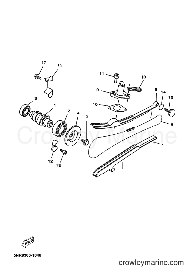 2002 Scooter YP150E - YP150E (5NS7) [040] - CAMSHAFT & CHAIN