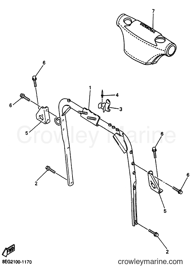 2001 Snowmobile PZ500LT - PZ500LT (8EG2) [030] - STEERING GATE
