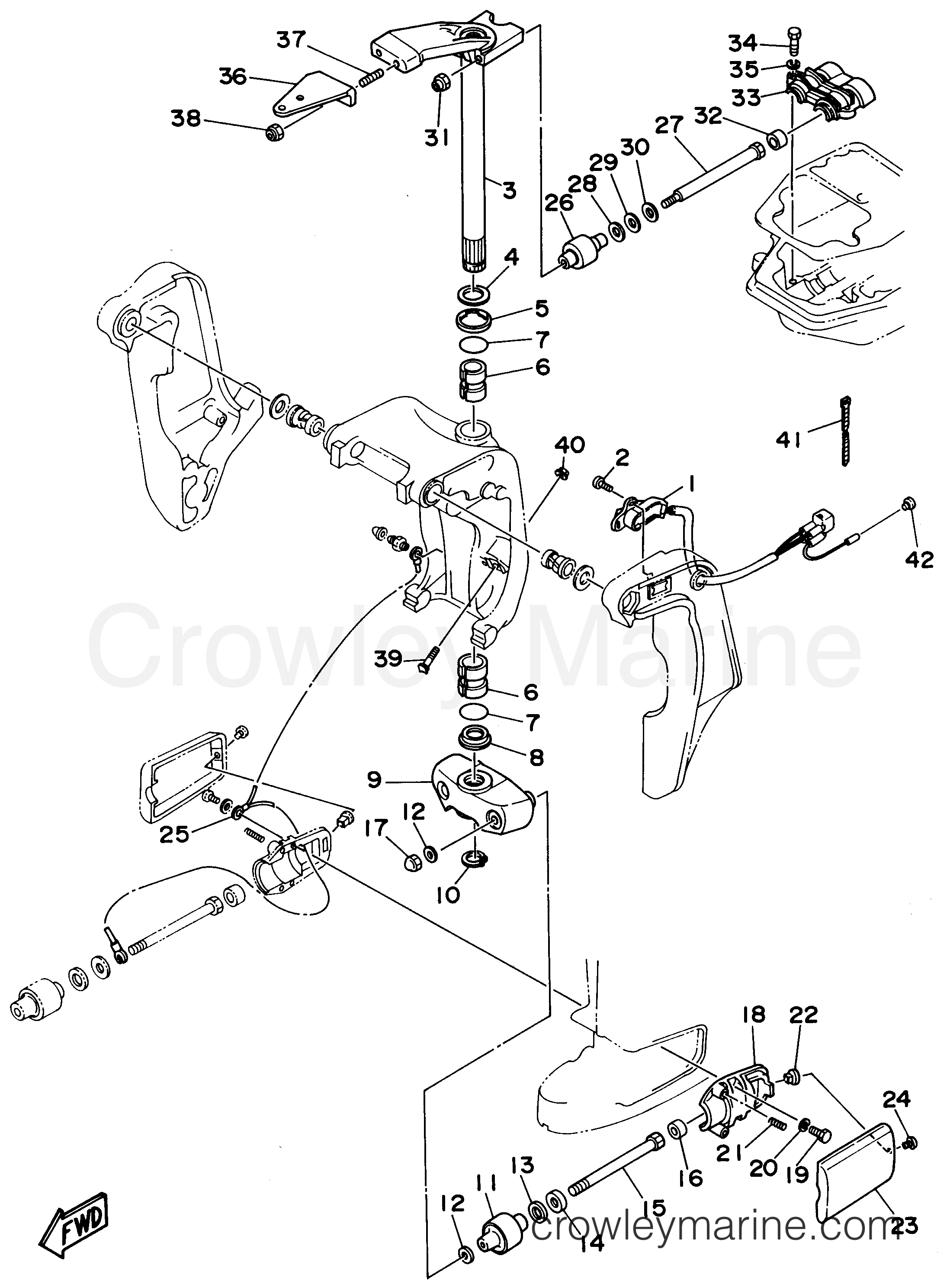 Yamaha Motors B90TLRW - BRACKET 2