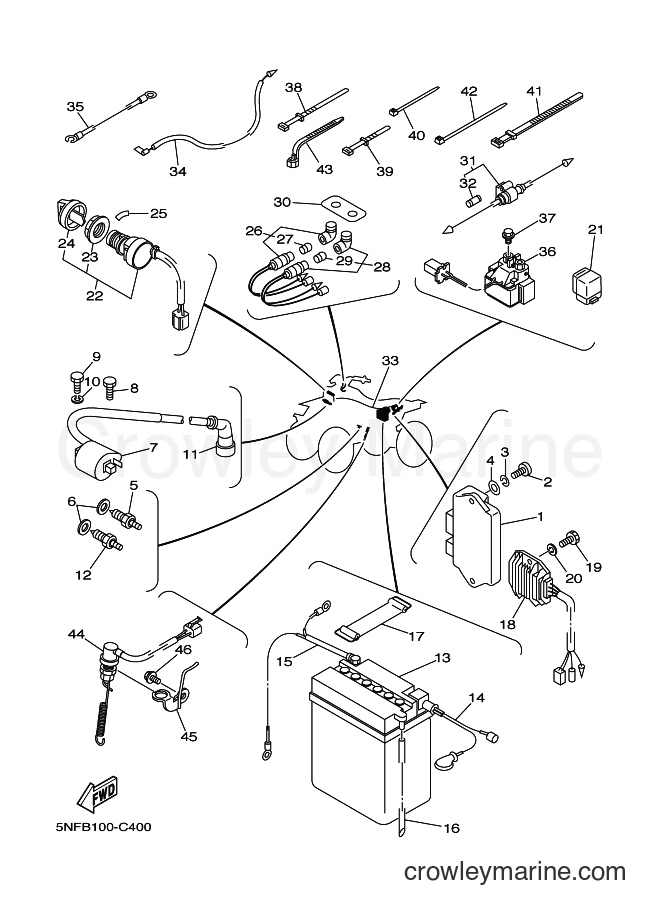 2004 ATV YFM350X - YFM350X (5NFD) [010] - ELECTRICAL 1