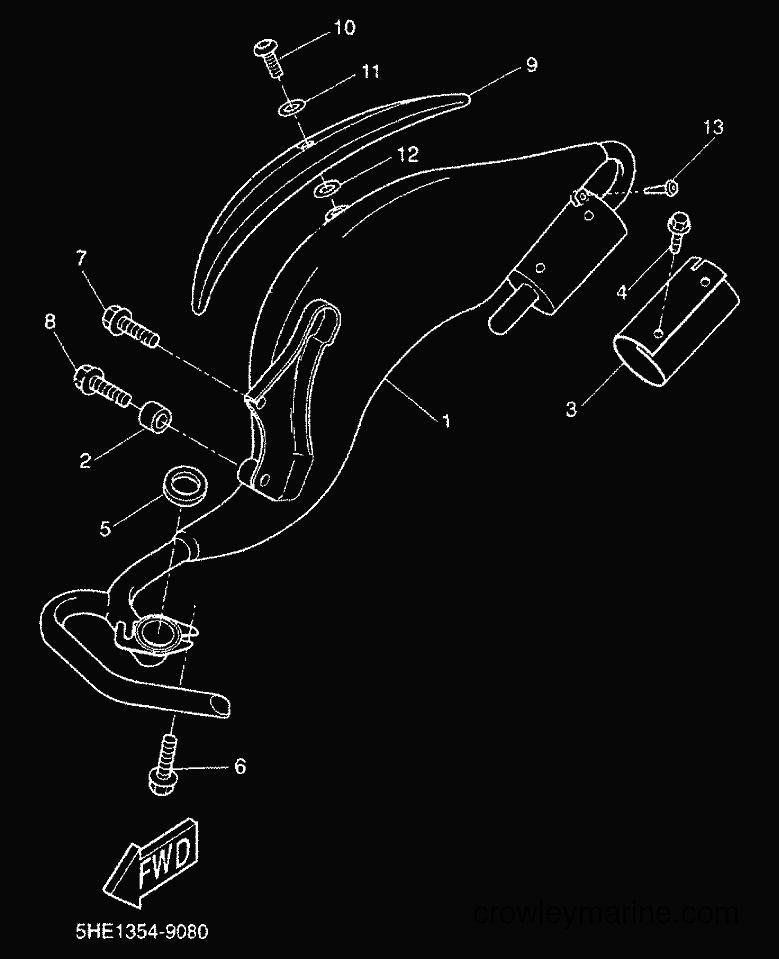 2000 Scooter YQ50 - YQ50 (5HEN) [010] - EXHAUST