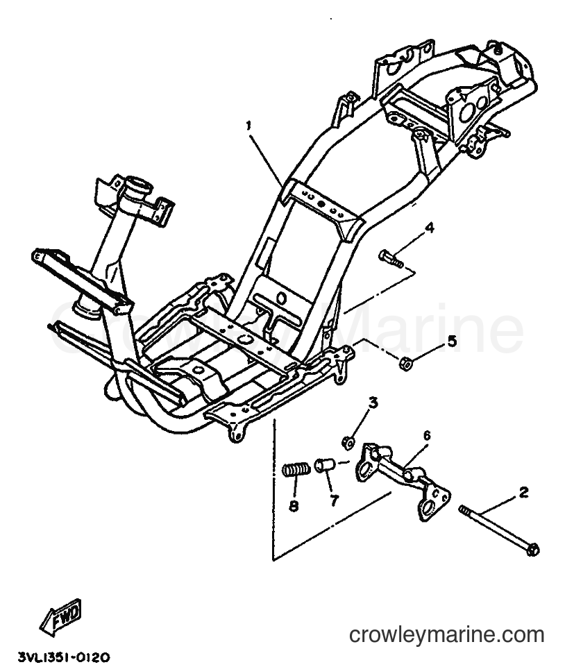 1994 Scooter CW50 - CW50 (3WV5) [999] - FRAME