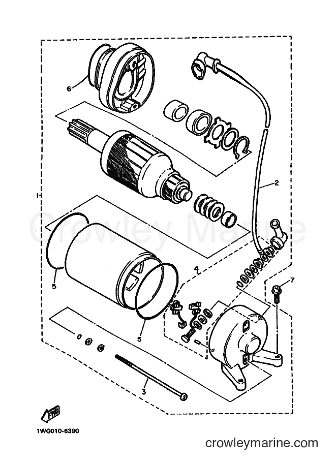 Yamaha Motors FZR400 (3BF2) [010] - STARTING MOTOR