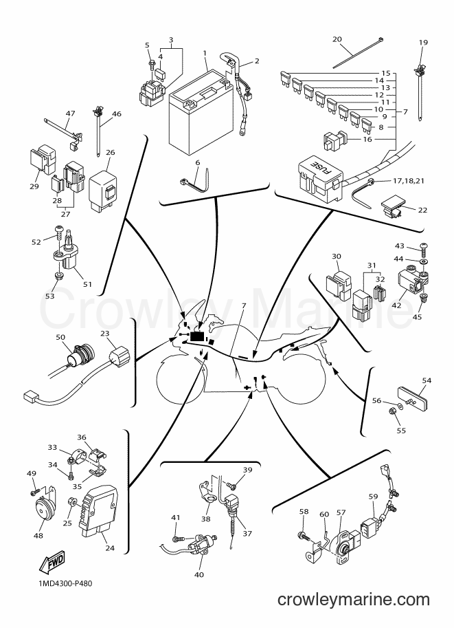 2015 Sport Bike FJR1300AS - FJR1300AS (1MD4) [010] - ELECTRICAL 2