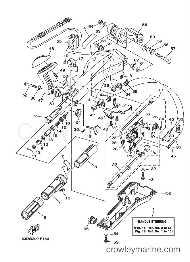 Yamaha Motors 50H (62XC) [210] - STEERING 1