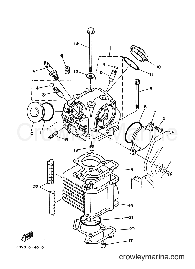 1989 Scooter XC125 - XC125 (3KR1) [999] - CYLINDER