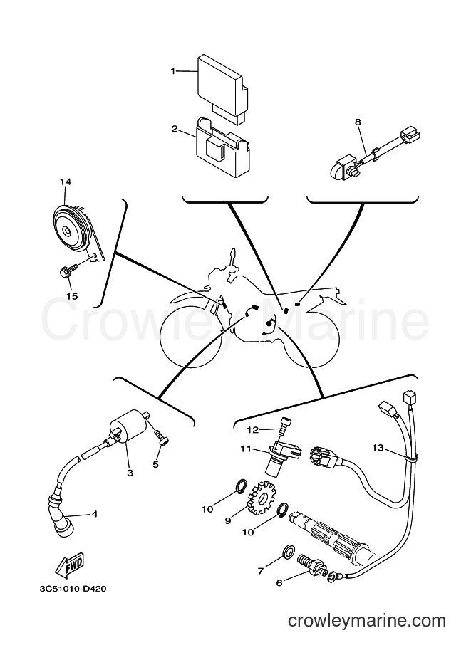 2009 Dirt Bike XT250 - XT250 (3C5F) [010] - ELECTRICAL 2
