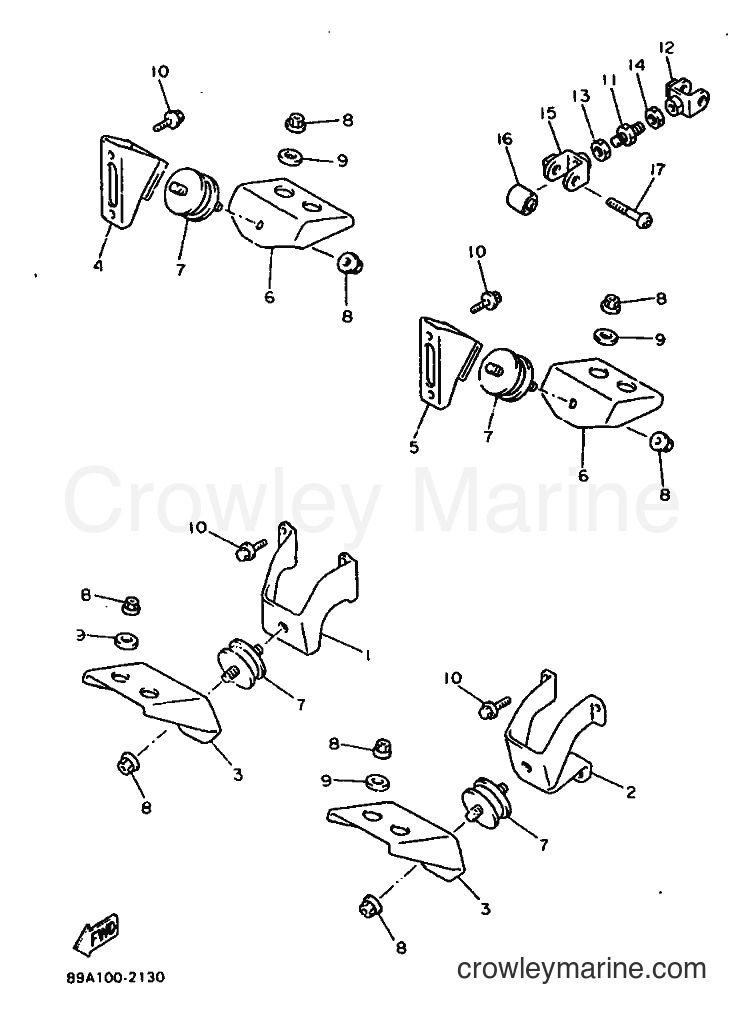 Yamaha Motors VX800 (8BU2) [999] - ENGINE BRACKET