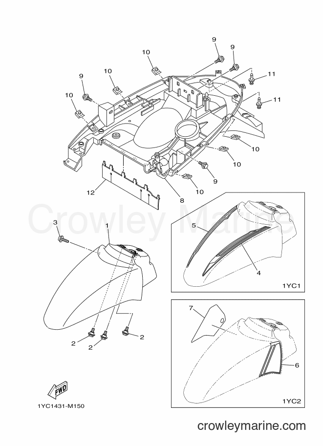Yamaha Motors AF115F (1YC1) [010] - FENDER