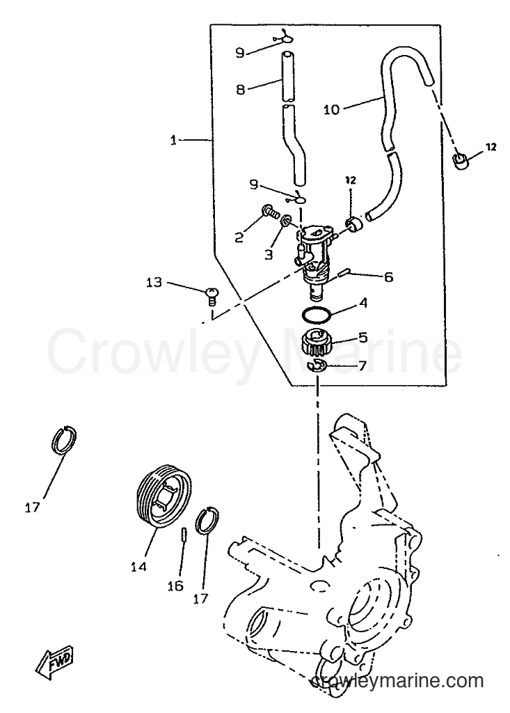 1996 Scooter CW50RSX - CW50RSX (4YC1) [999] - OIL PUMP