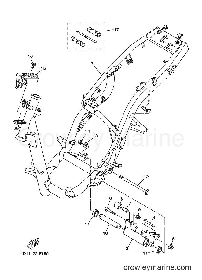 Yamaha Motors AF115C (23C3) [010] - FRAME