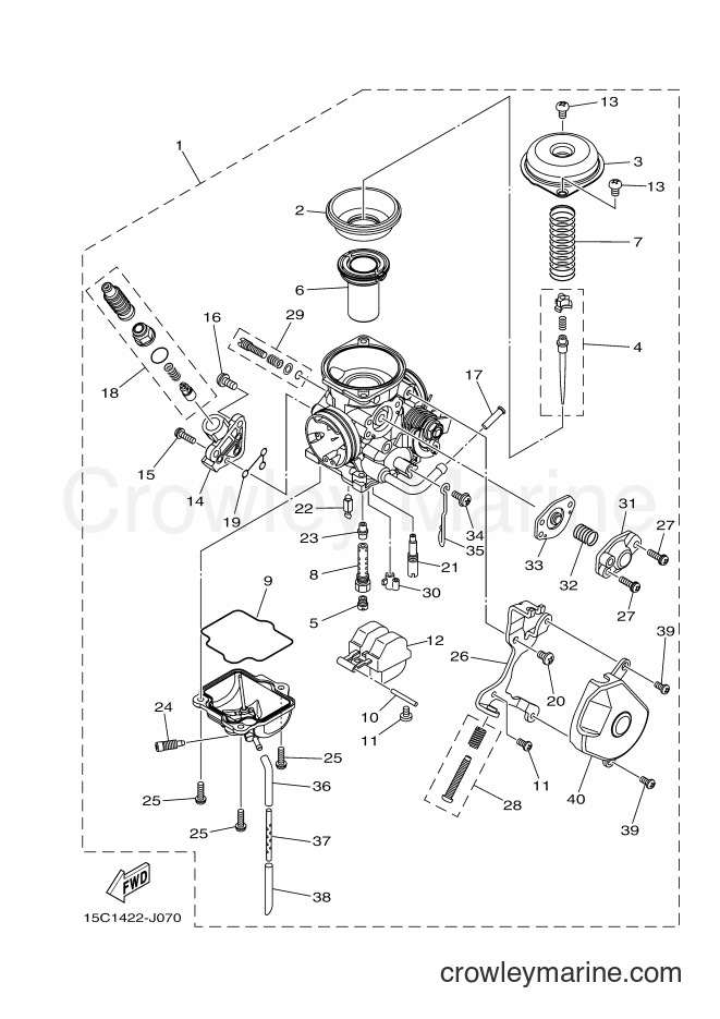 Yamaha Motors TK115C (15C4) [010] - CARBURETOR