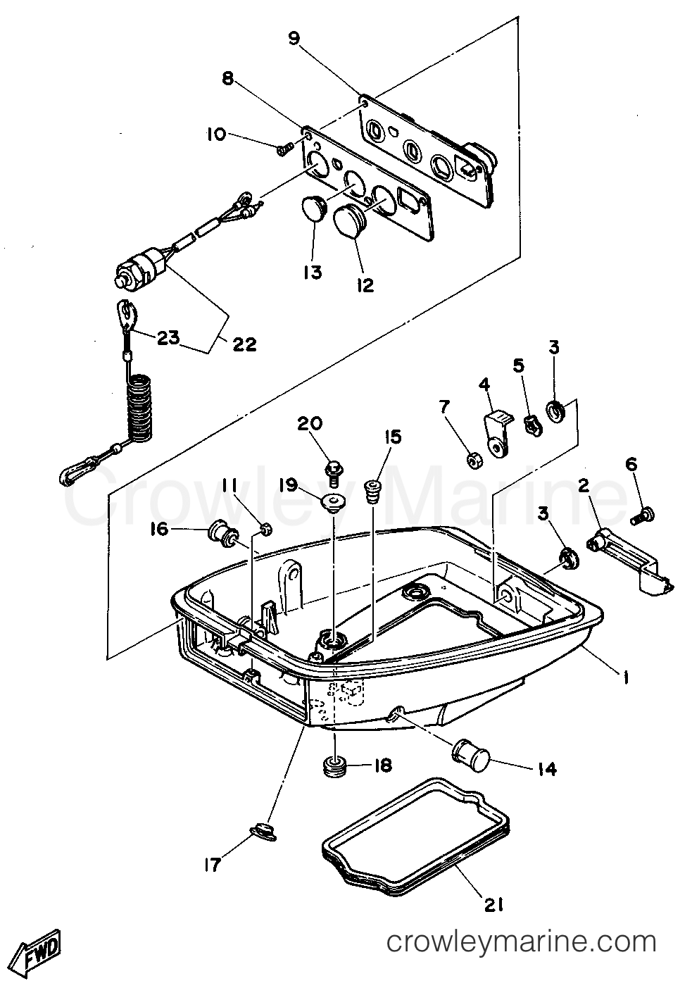 Yamaha Motors 8MLHS - BOTTOM COWLING