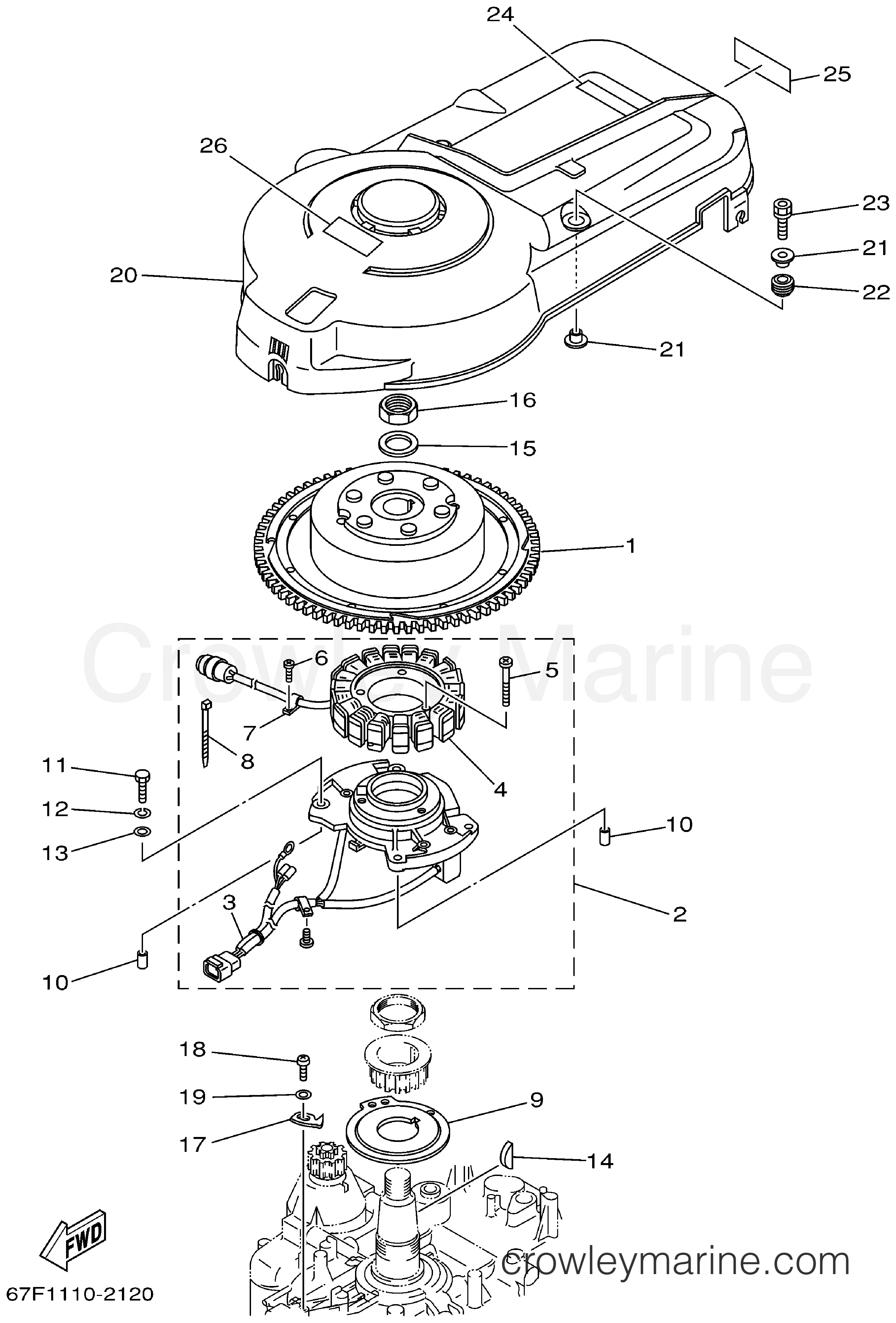 Yamaha Motors F80TLRA - GENERATOR