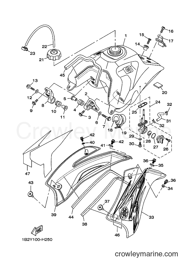Yamaha Motors TT-R125LWE (19CC) [010] - FUEL TANK