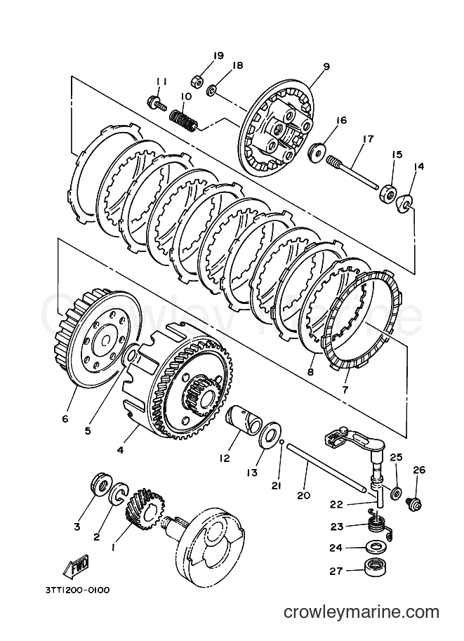 2006 Dirt Bike DT125 - DT125 (3TTD) [010] - CLUTCH